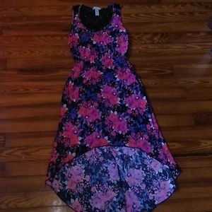 Charolett Russe floral high-low dress